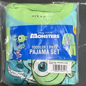 Monsters Toddler Pajama Set - Blue and Green 3T